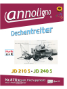 Dechentreiter Mähdrescher Typ JD 210S & JD 240S Bild- Ersatzteilliste & Explosionszeichnungen - annoligno 878